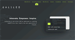 Desktop Screenshot of galileoprocessing.com